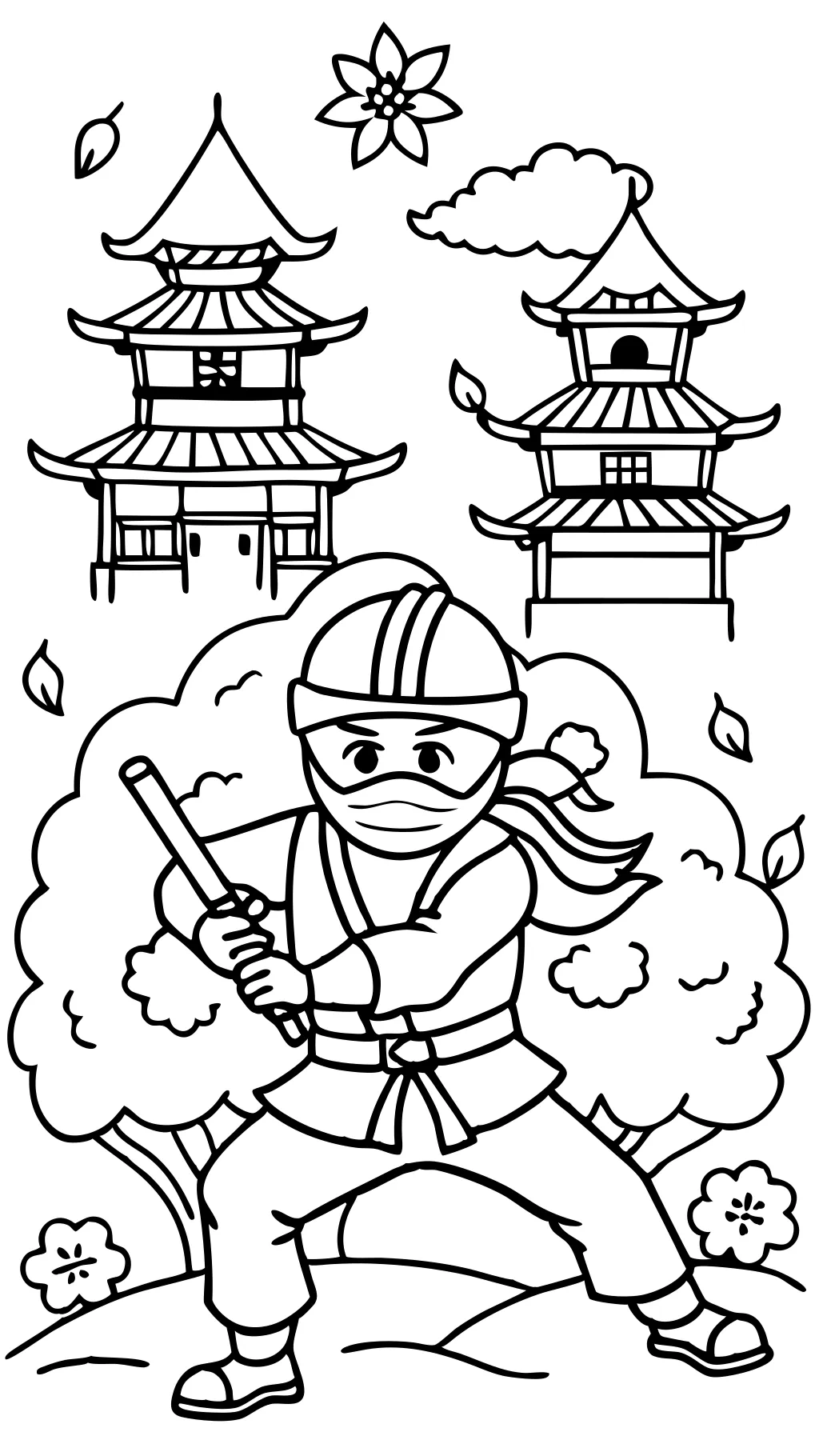 coloring pages of ninjas